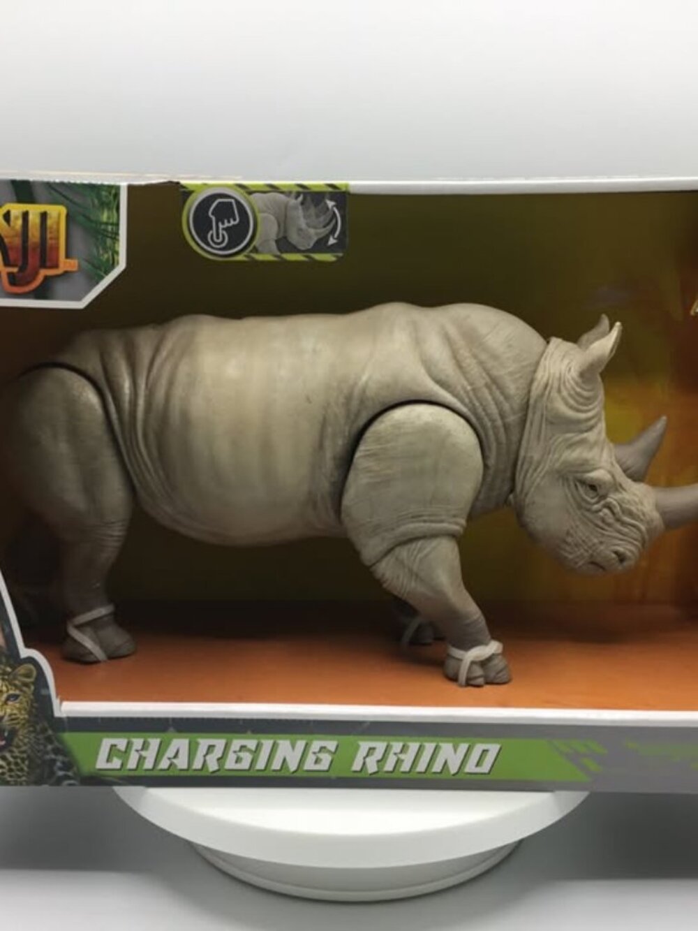 Jumanji CHARGING RHINO Figure Set With Sound and Action Movement of Head.